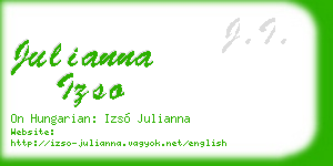julianna izso business card